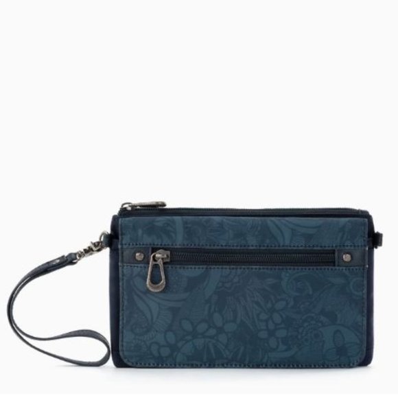 NWT Sakroots Corin Flap Wallet - Navy Blue and White - Picture 11 of 11